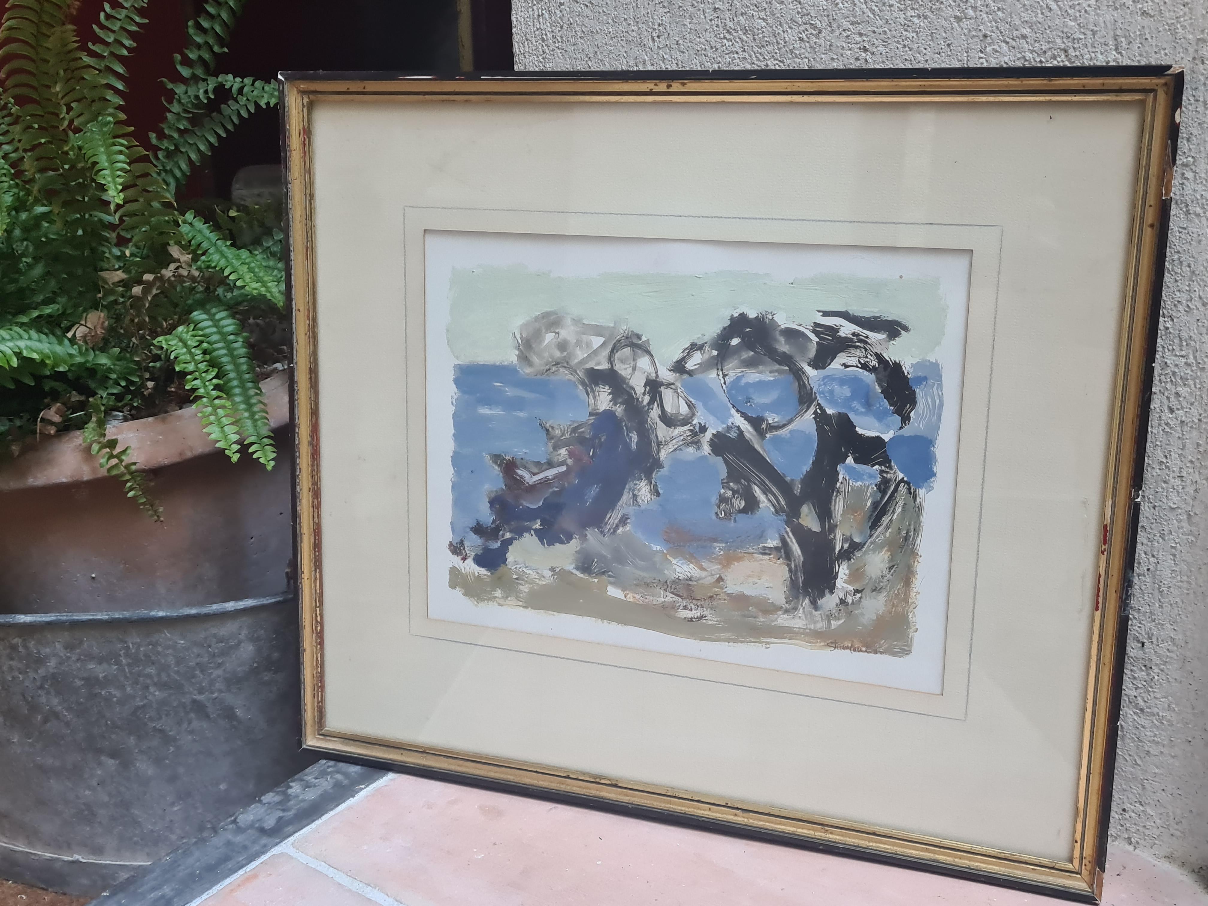 Französisches expressionistisches Gemälde, 