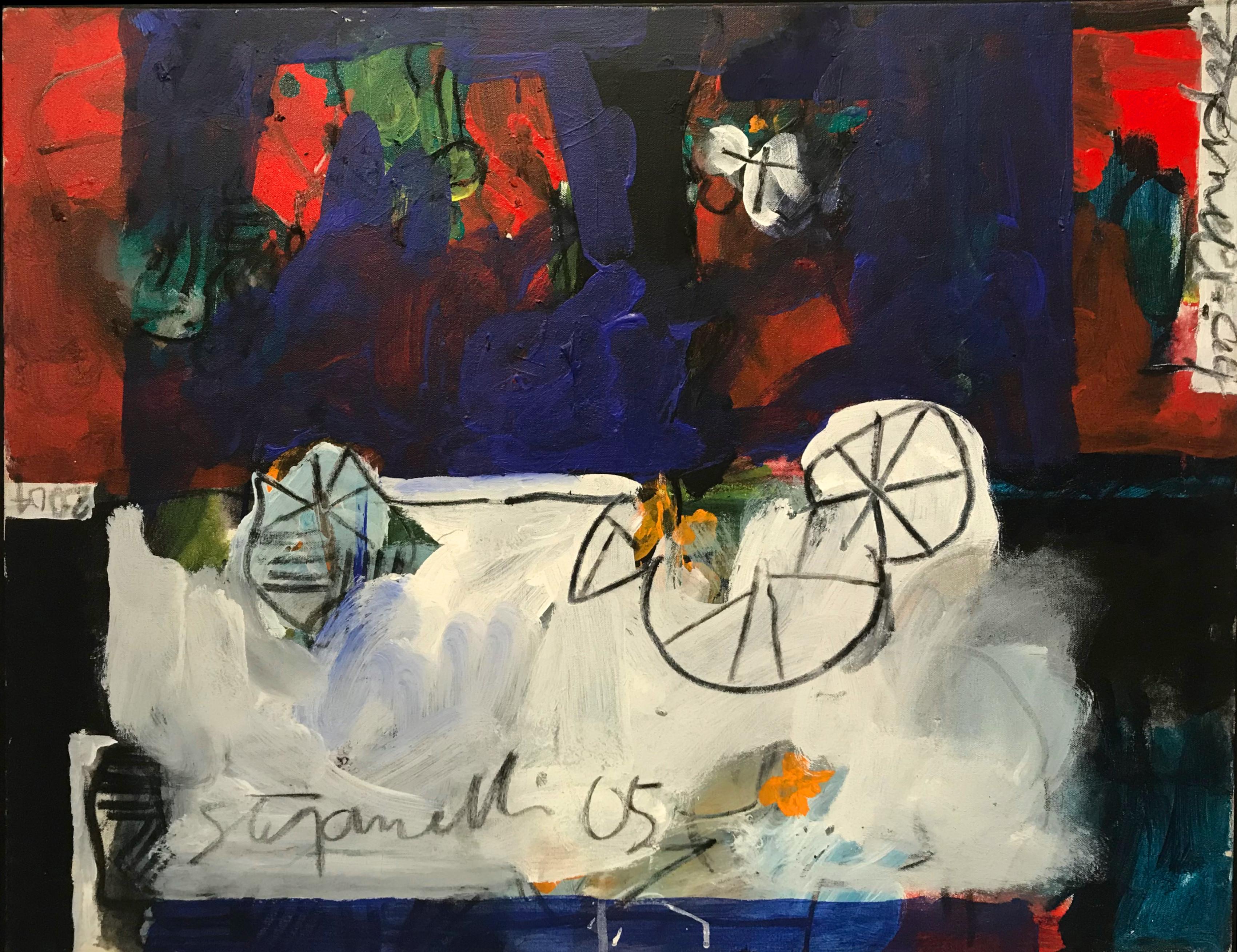 Abstract Painting Joseph Stefanelli - L'un qui a été perdu