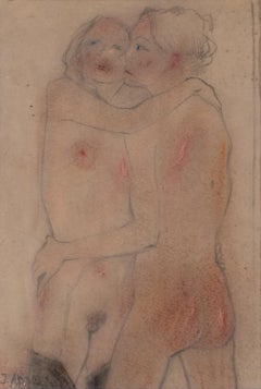 Joseph Steiner (1899-1977), Nude drawing, mid-20th century