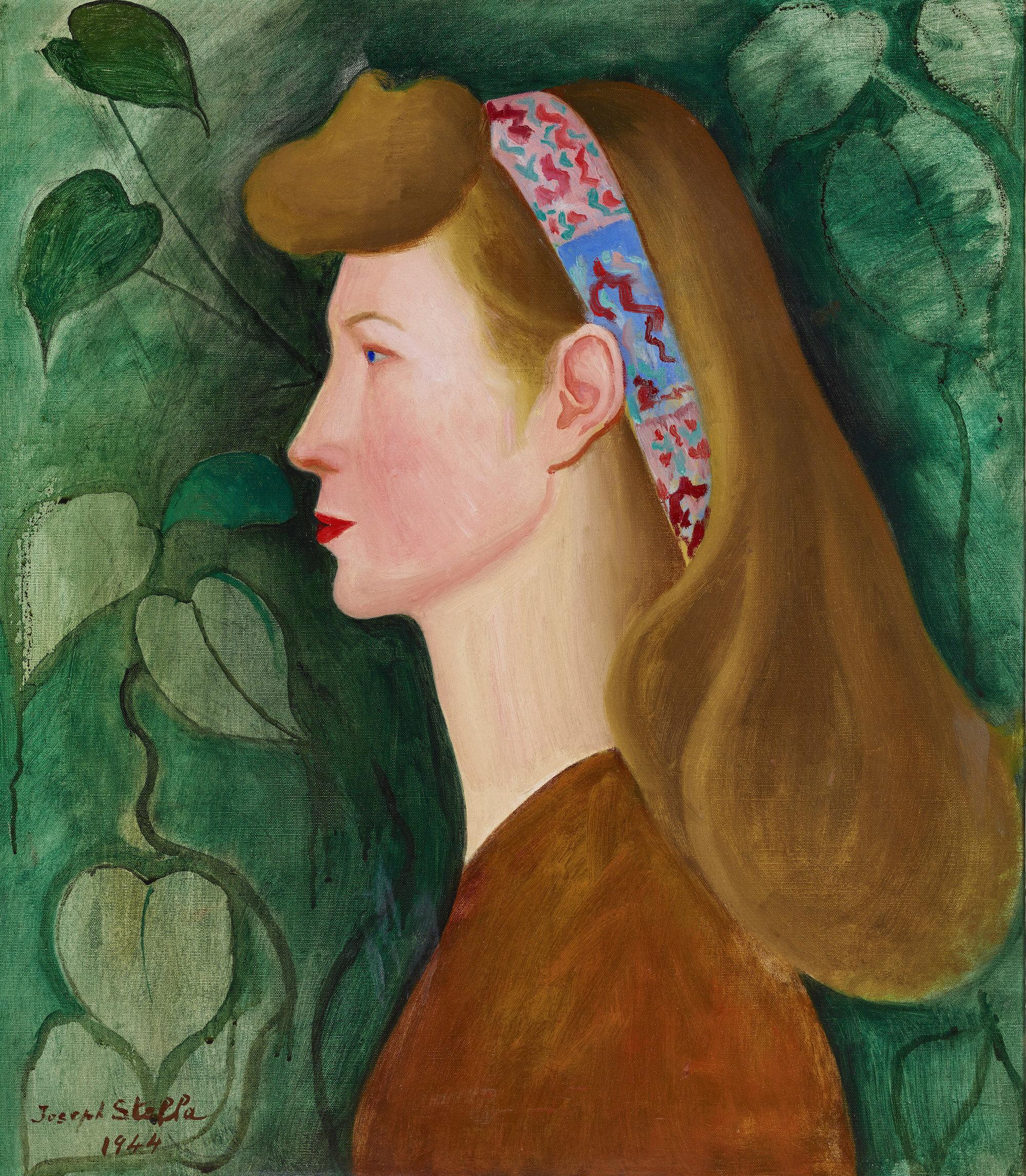 Portrait Painting Joseph Stella - Portrait de la grâce