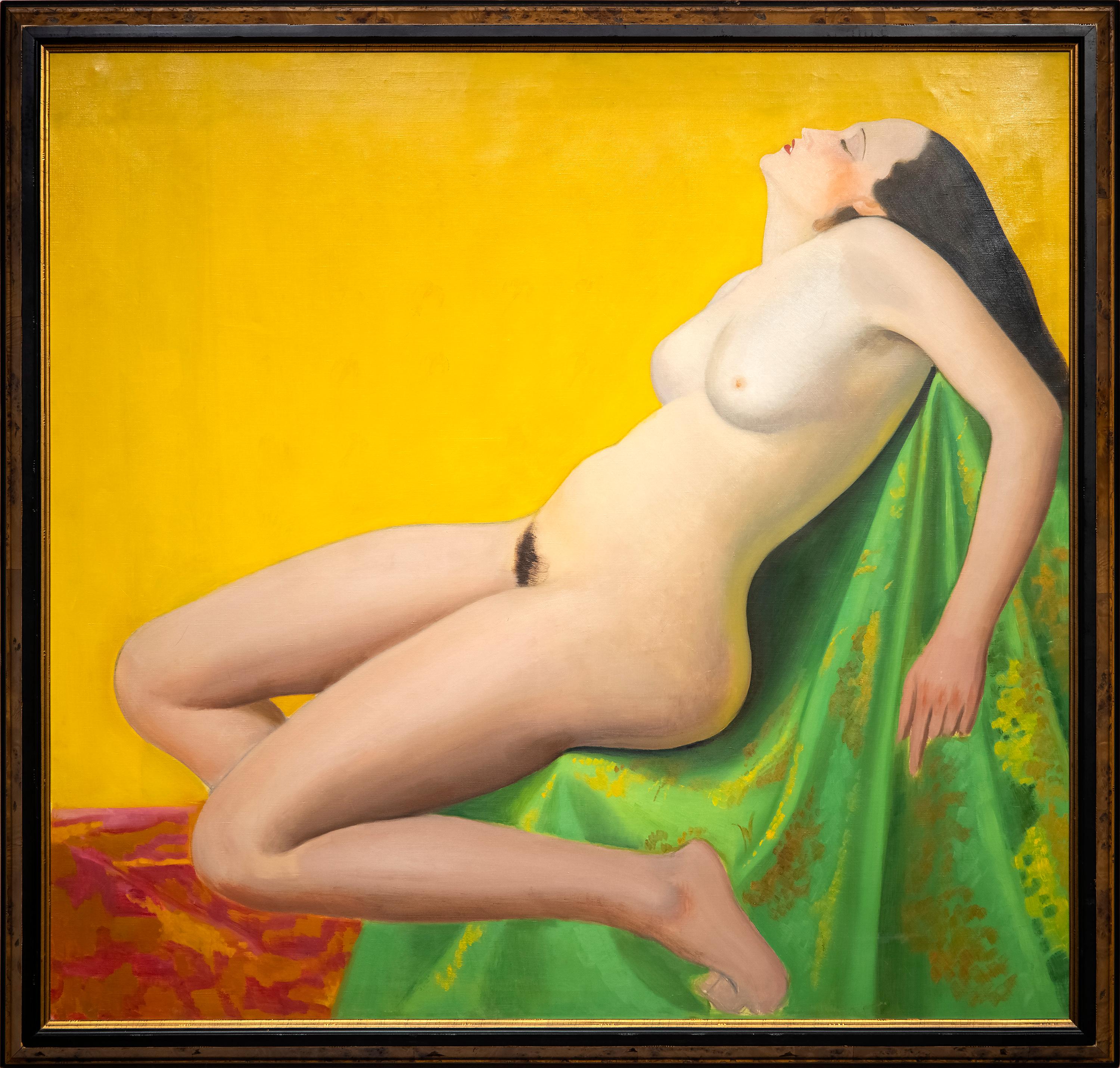 Reclining Nude - Painting by Joseph Stella