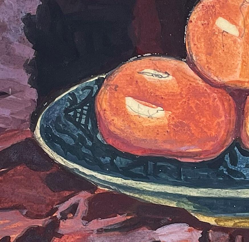 Stilleben mit Orangen (Amerikanische Moderne), Painting, von Joseph Stella