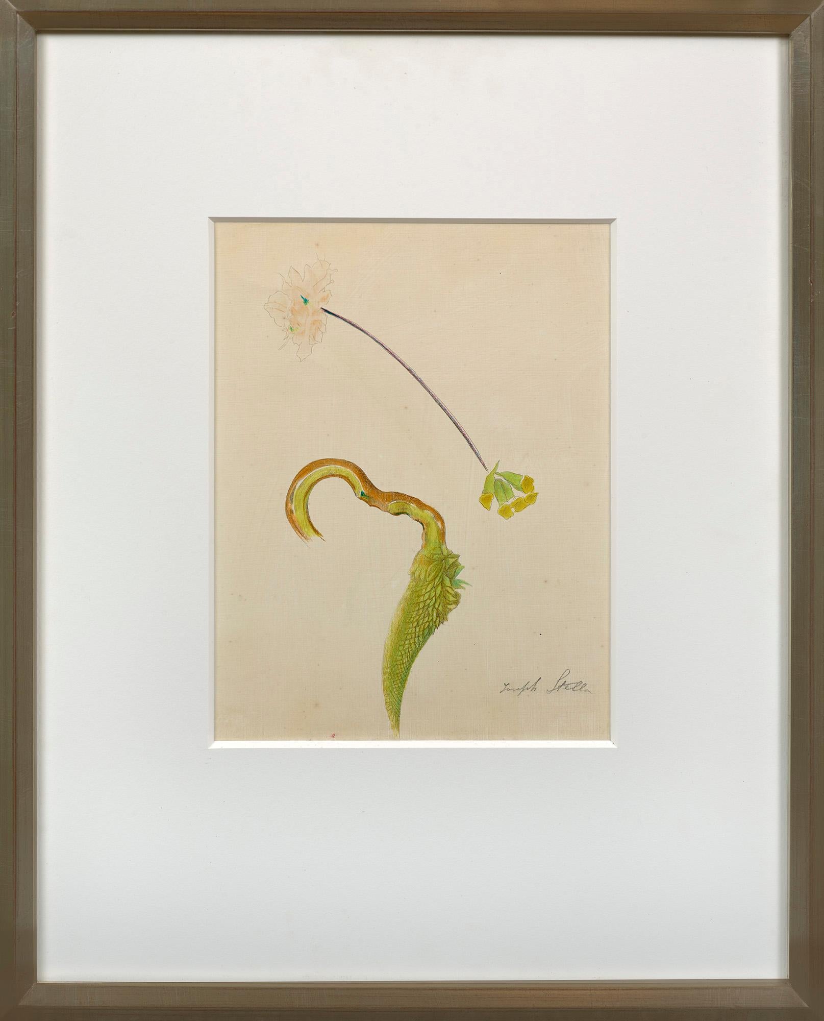 Flor tropical con azalea - Painting de Joseph Stella