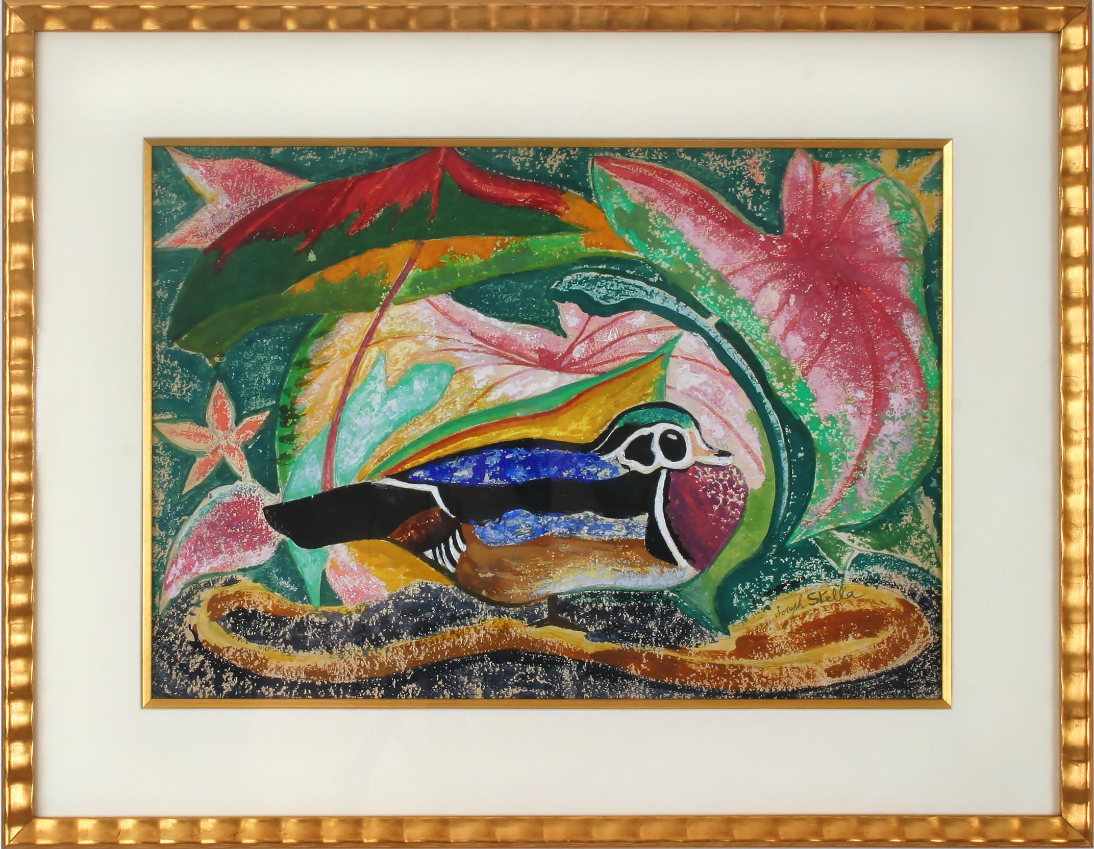 Nenúfar y marmota - Barbados - Painting de Joseph Stella
