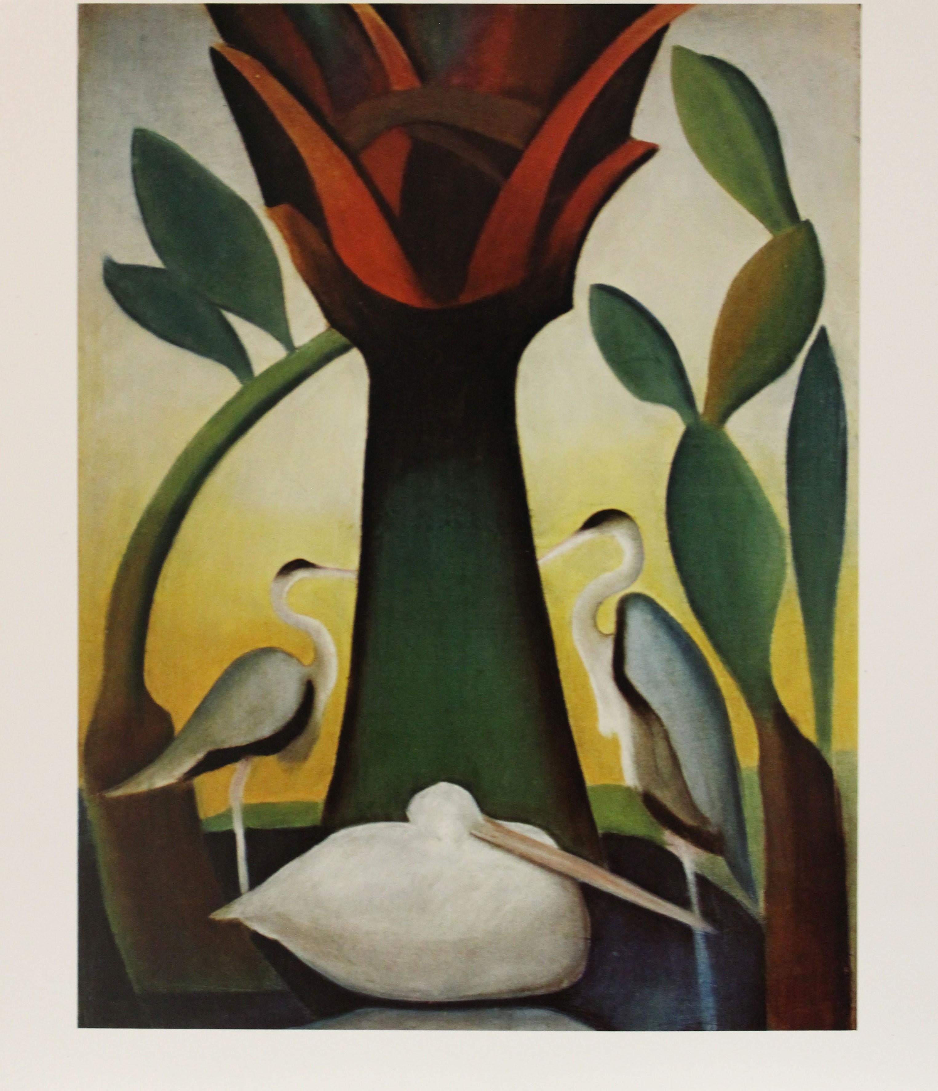Joseph Stella Animal Print - "The Palm" Poster 