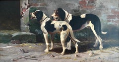 Joseph Stevens, Brussels 1816 – 1892, Belgian Painter, Two Hunting Dogs