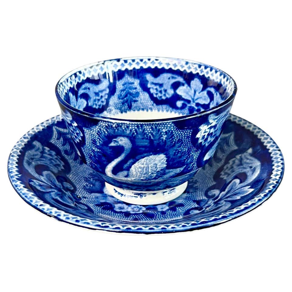 Tea Coffee Service Rathbone and Miles Mason, Pagoda Blue and White ...