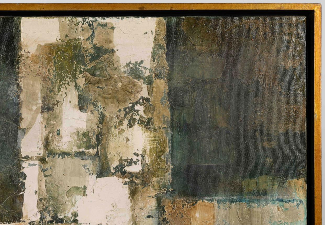 Mid-Century moderno JOSEPH SZEGHY (American, 1923-2007) Abstract Oil on Canvas, Mid Century. in vendita