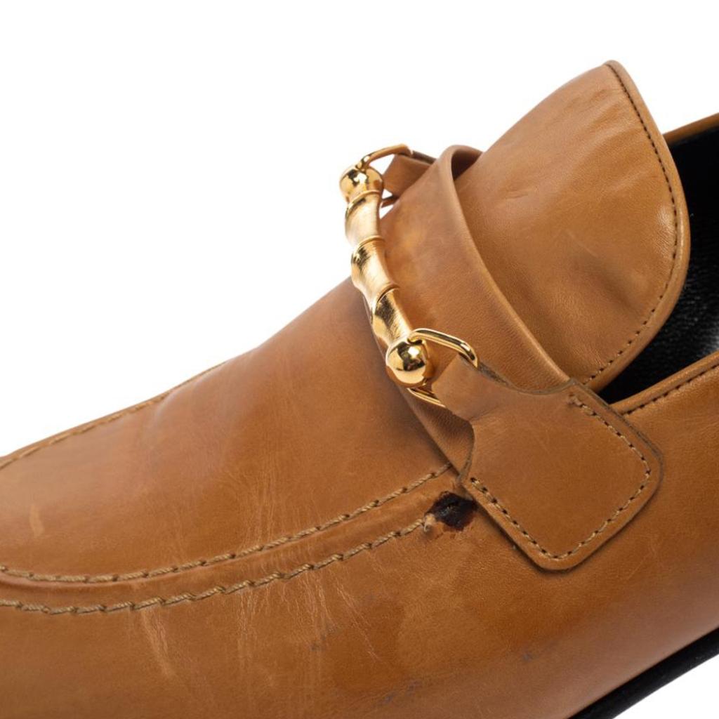 Joseph Tan Leather Embellished Slip On Loafers Size 39 3