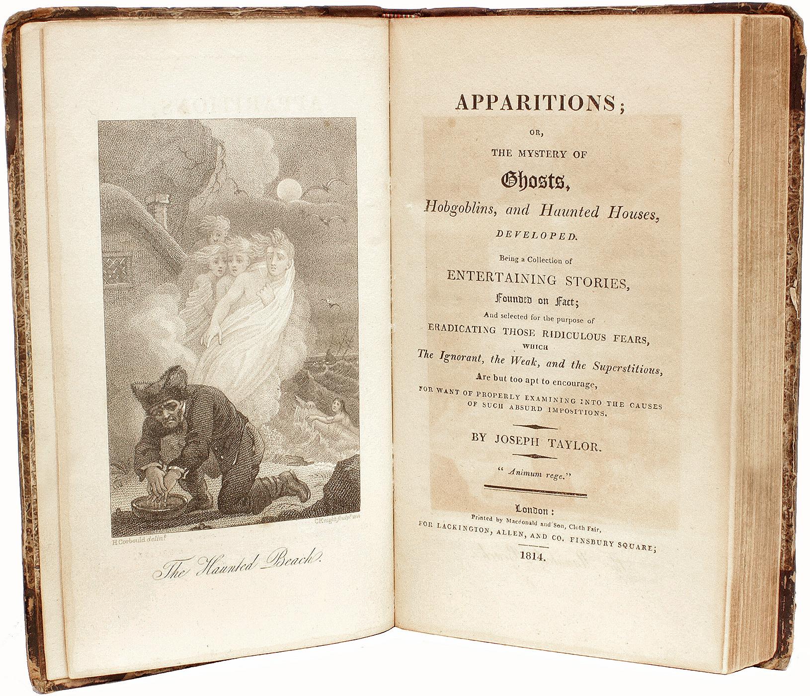 Début du XIXe siècle Joseph TAYLOR. Apparitions ; ou le mystère des fantômes. PREMIÈRE ÉDITION - 1814 en vente