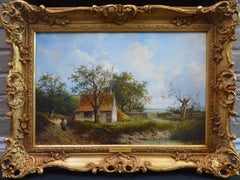 Near Stratford upon Avon - 19th Century Landscape Oil Painting