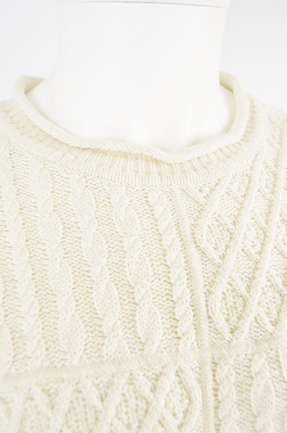 mens vintage cable knit sweater