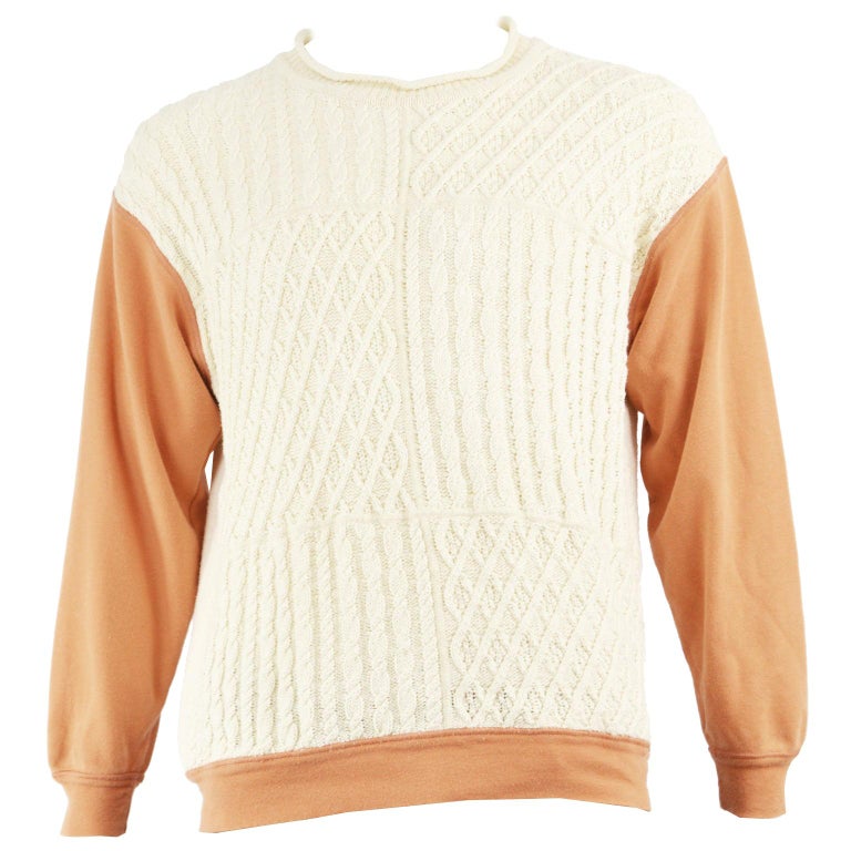 Joseph Tricot Homme Men S Vintage Cable Knit And Orange Cotton