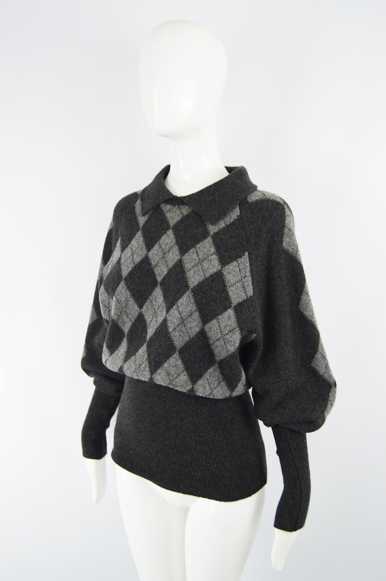 Joseph Tricot Vintage Women's Pure Wool Argyle Pattern ...