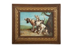 Joseph Urbain Melin, Relay of Hunting Dogs at Rest, 19th Century