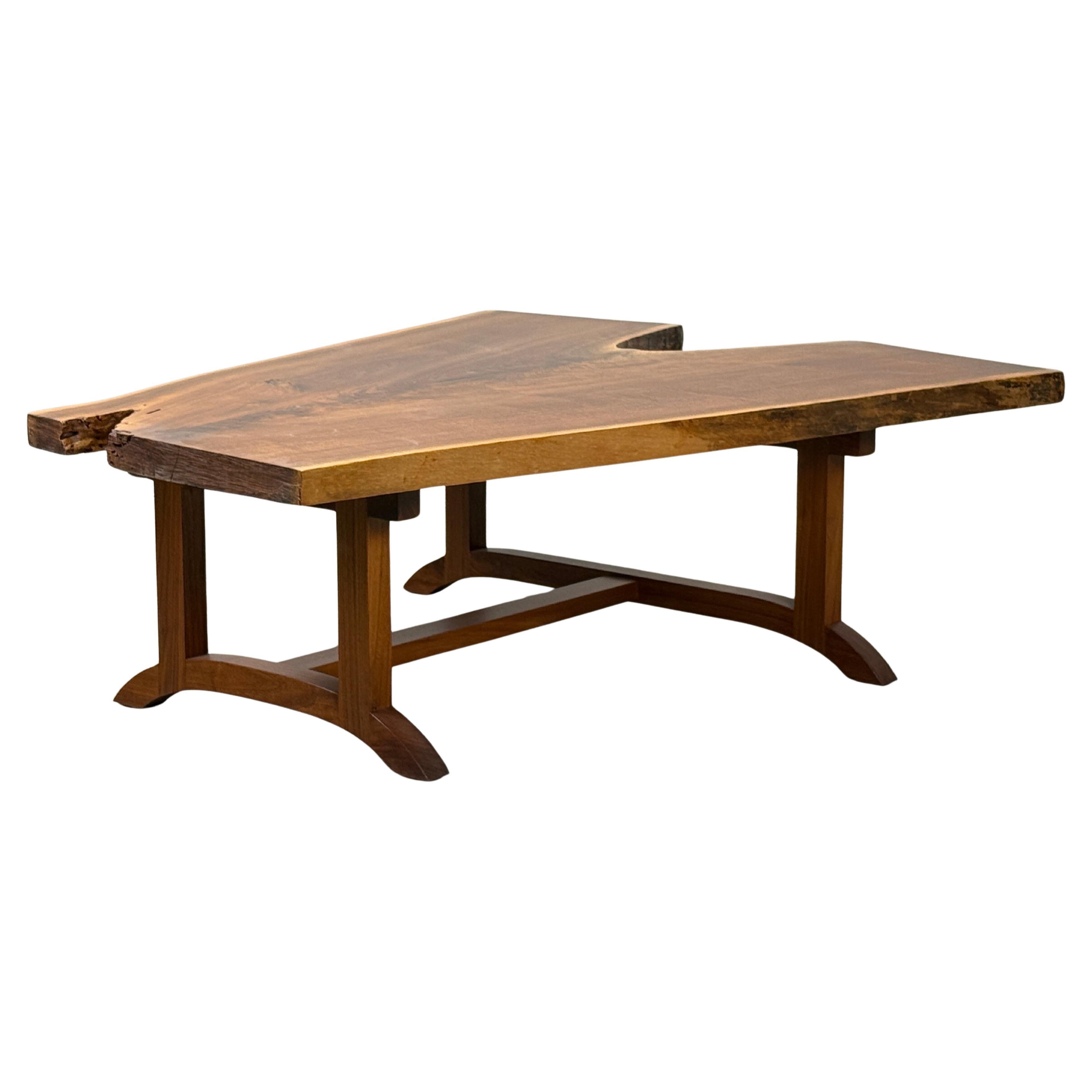 Joseph Van Benten Live Edge Coffee Table, 1995 For Sale