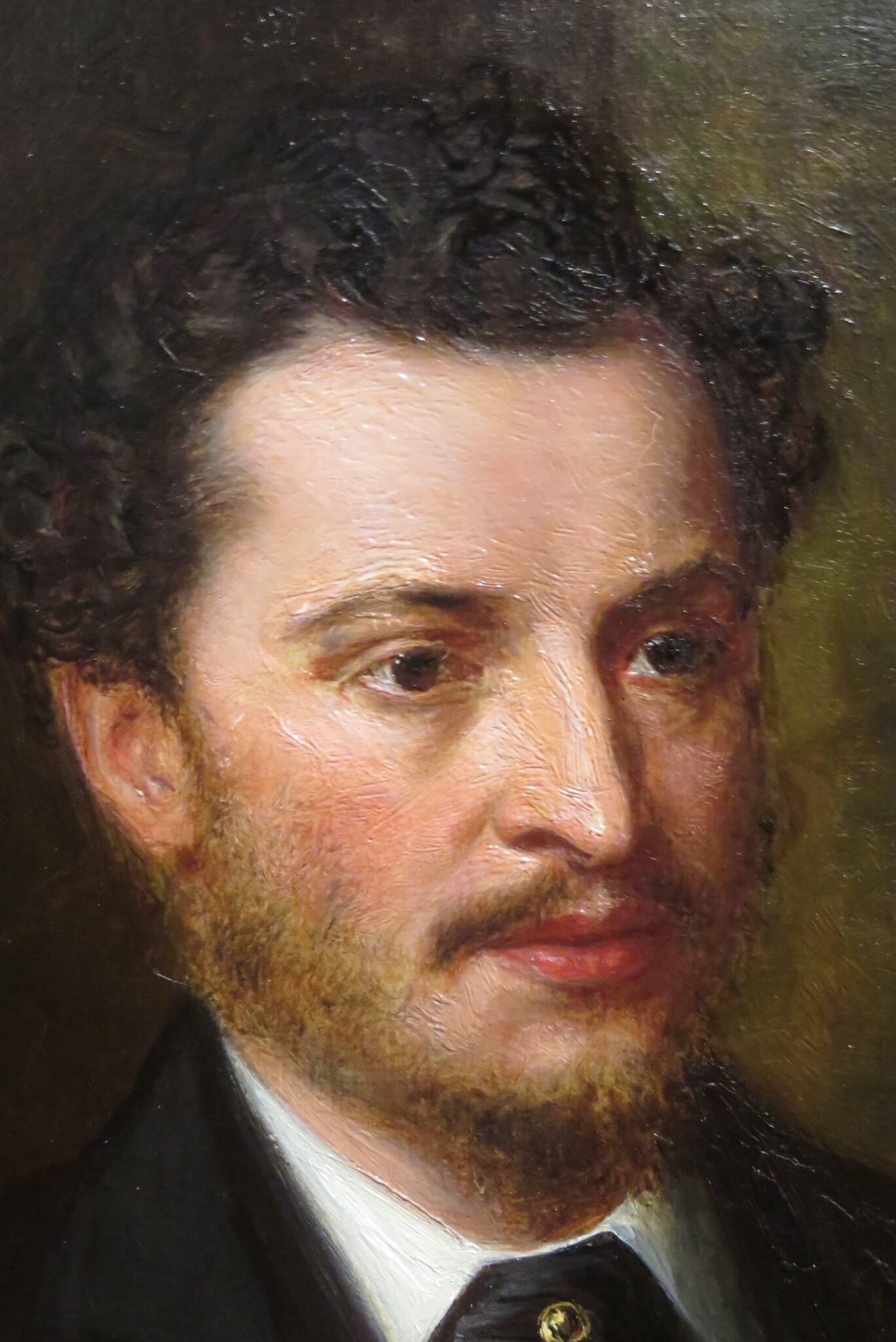 The English House of Antiques Country Antiques peinture à l'huile PORTRAIT D'UN GENTLEMAN en vente 5