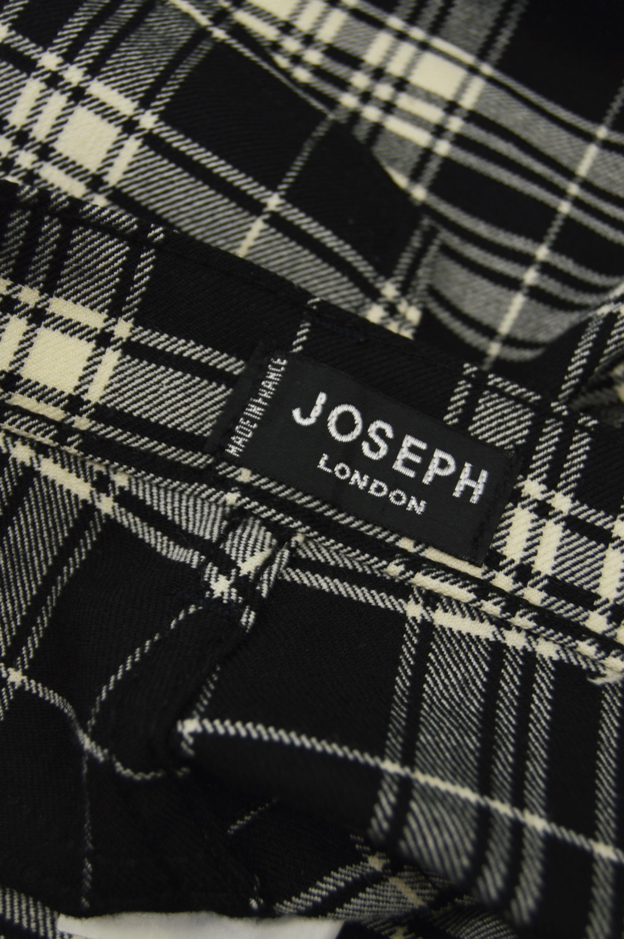 Joseph Vintage Black & White Check Trousers Pants For Sale 2