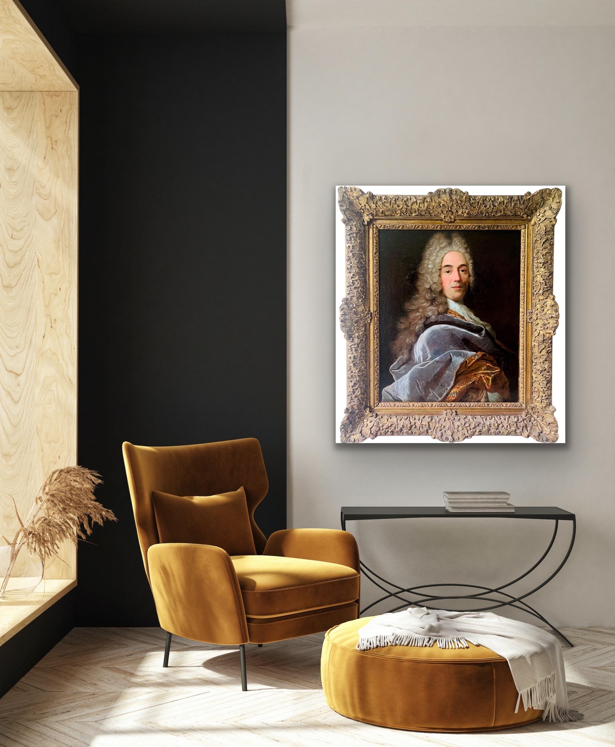 French Old Master del XVIII secolo Ritratto di un uomo nobile 2