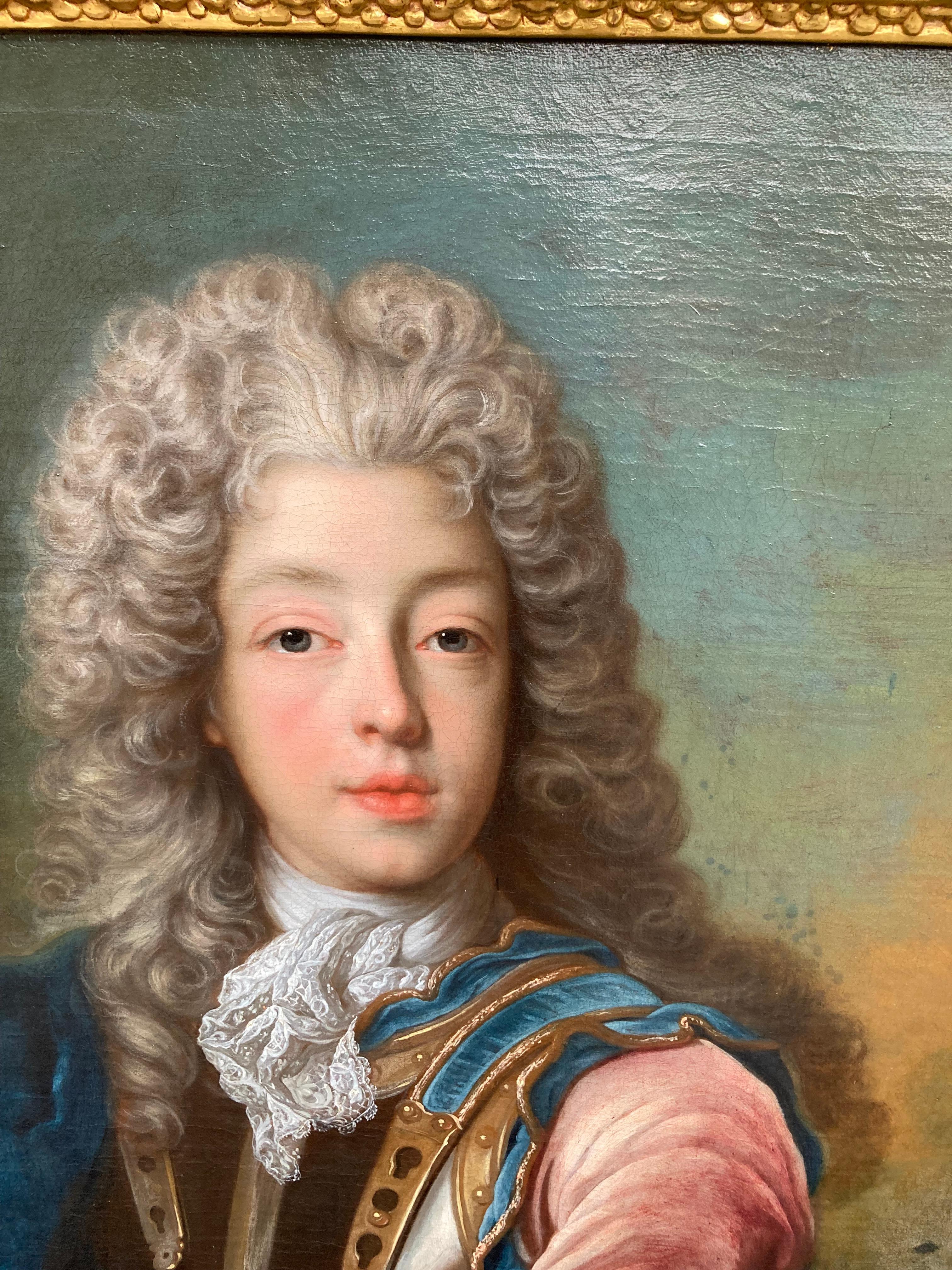 Porträt Johann Theodor Bavaria, Sohn des Kurfürsten, von Joseph Vivien, Rokoko im Angebot 2