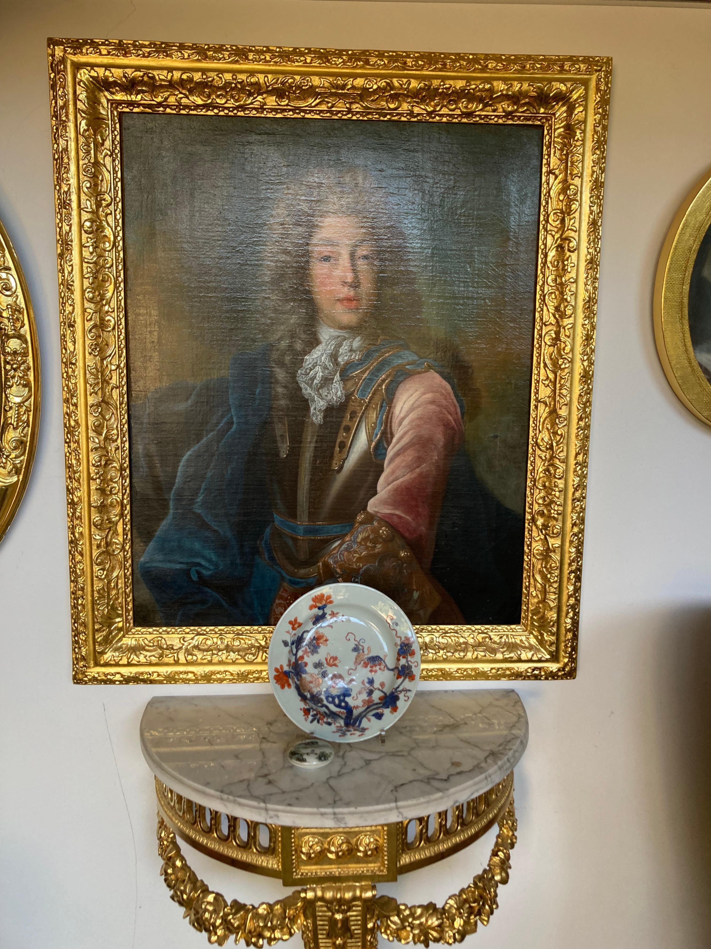 Portrait Johann Theodor Bavaria, Son of Prince Elector, by Joseph Vivien, Rococo For Sale 5