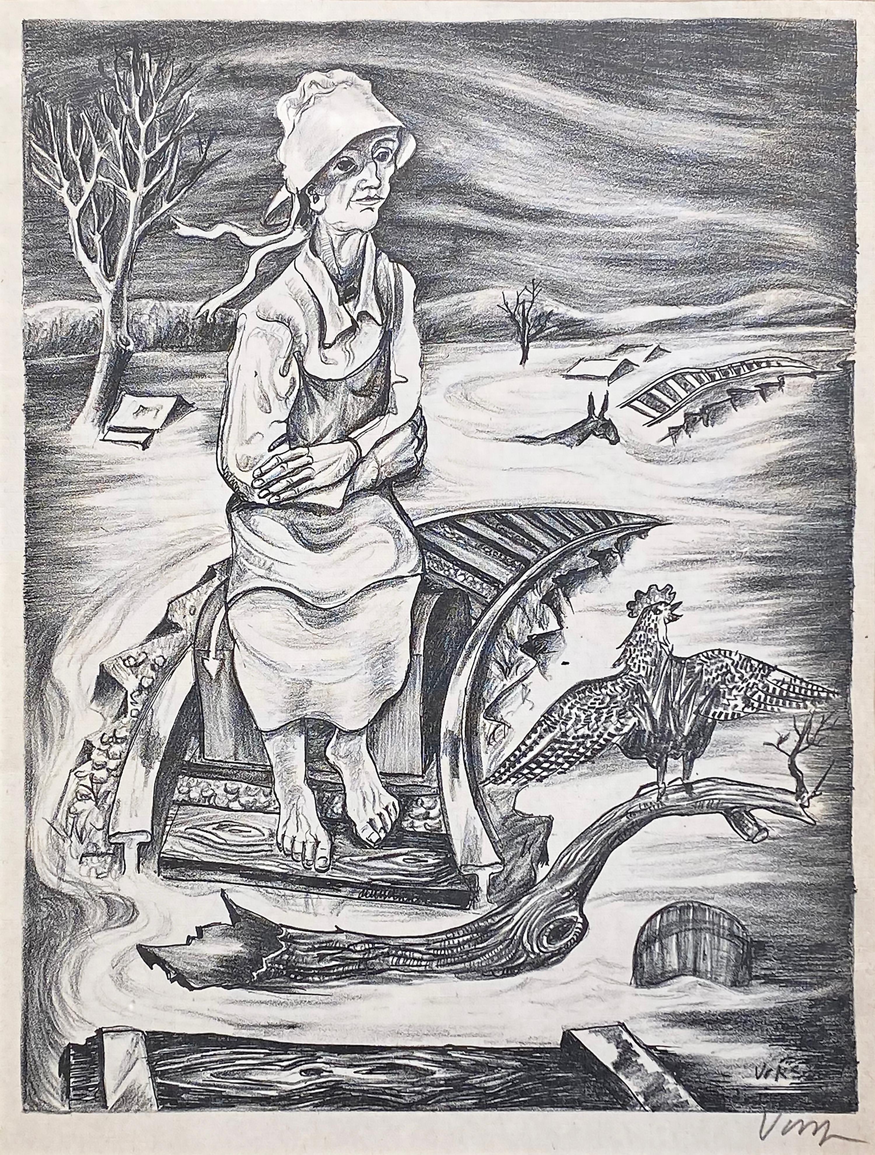 Joseph Vorst Portrait Print - Missouri Arrival (Flood)