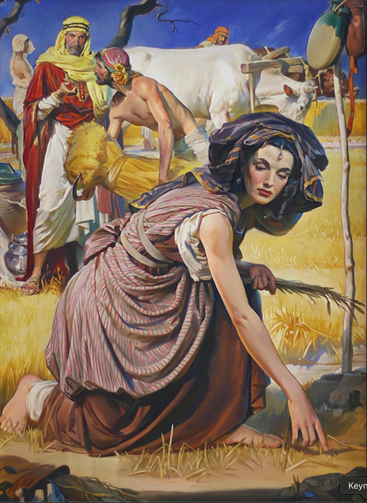 Joseph Watson Little Figurative Painting – Ruth (Titelbild der amerikanischen Wochenzeitschrift)