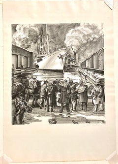 Joseph Webster Golinkin, En el muelle, Banana Boat, Nueva Orleans