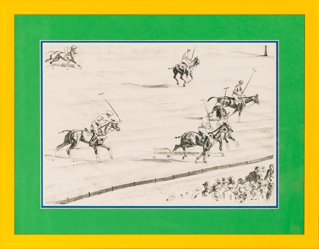 "Polo Scene" - Print by Joseph Webster Golinkin