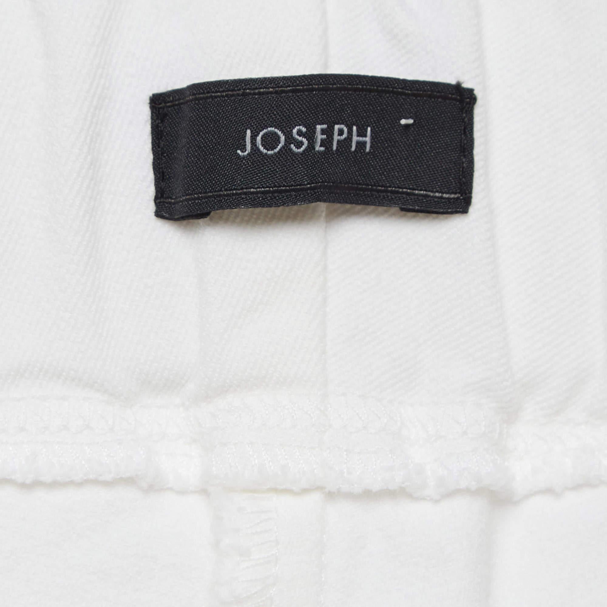 Joseph White Gabardine Tight Fit Leggings M 1