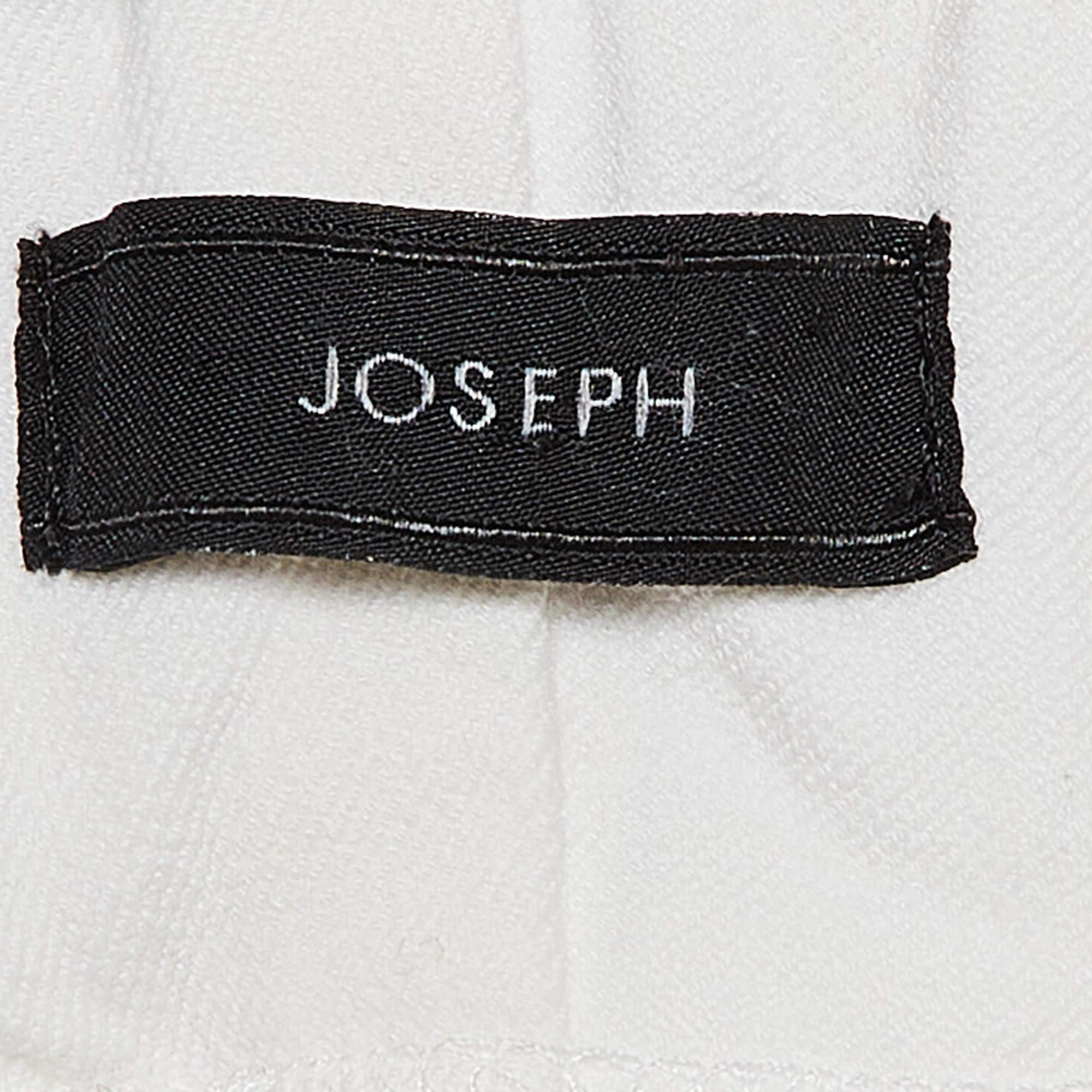 Women's Joseph White Stretch Gabardine Leggings M