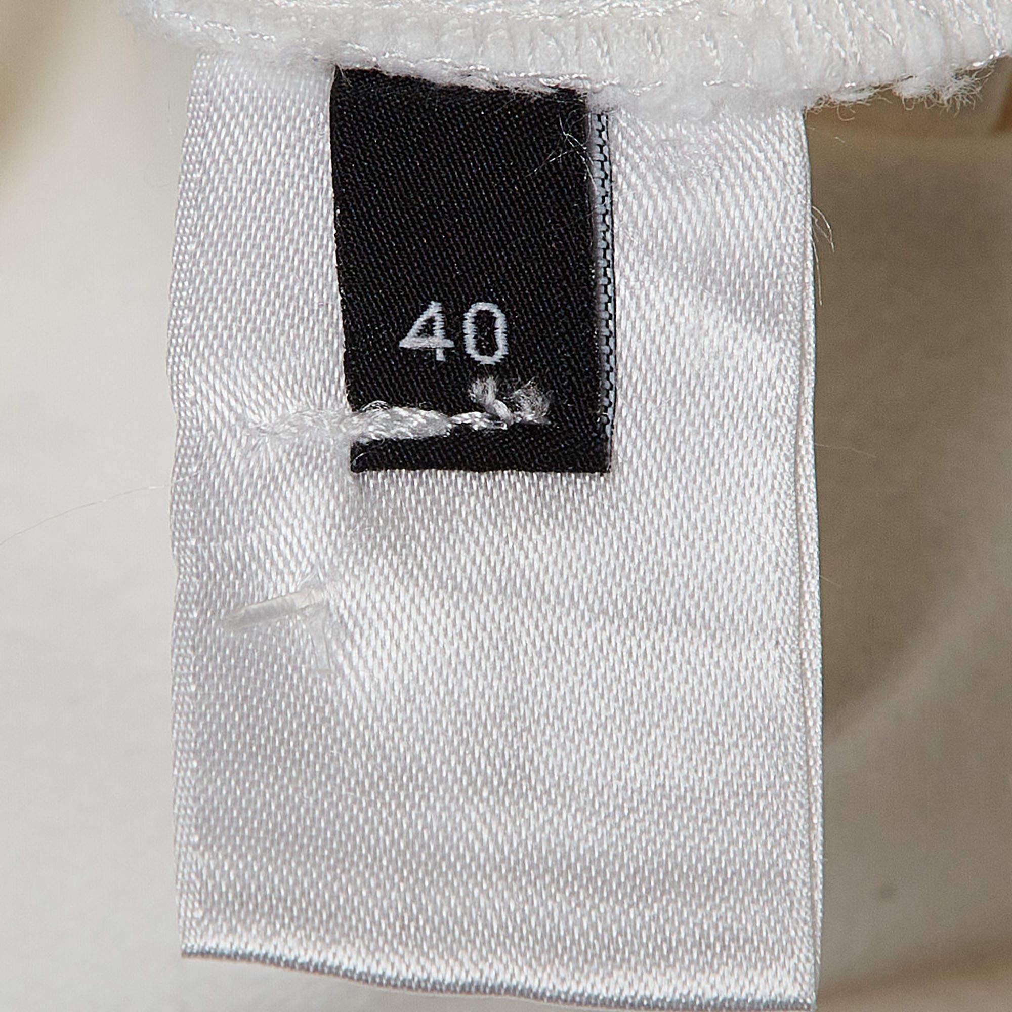 Joseph White Stretch Gabardine Leggings M 1