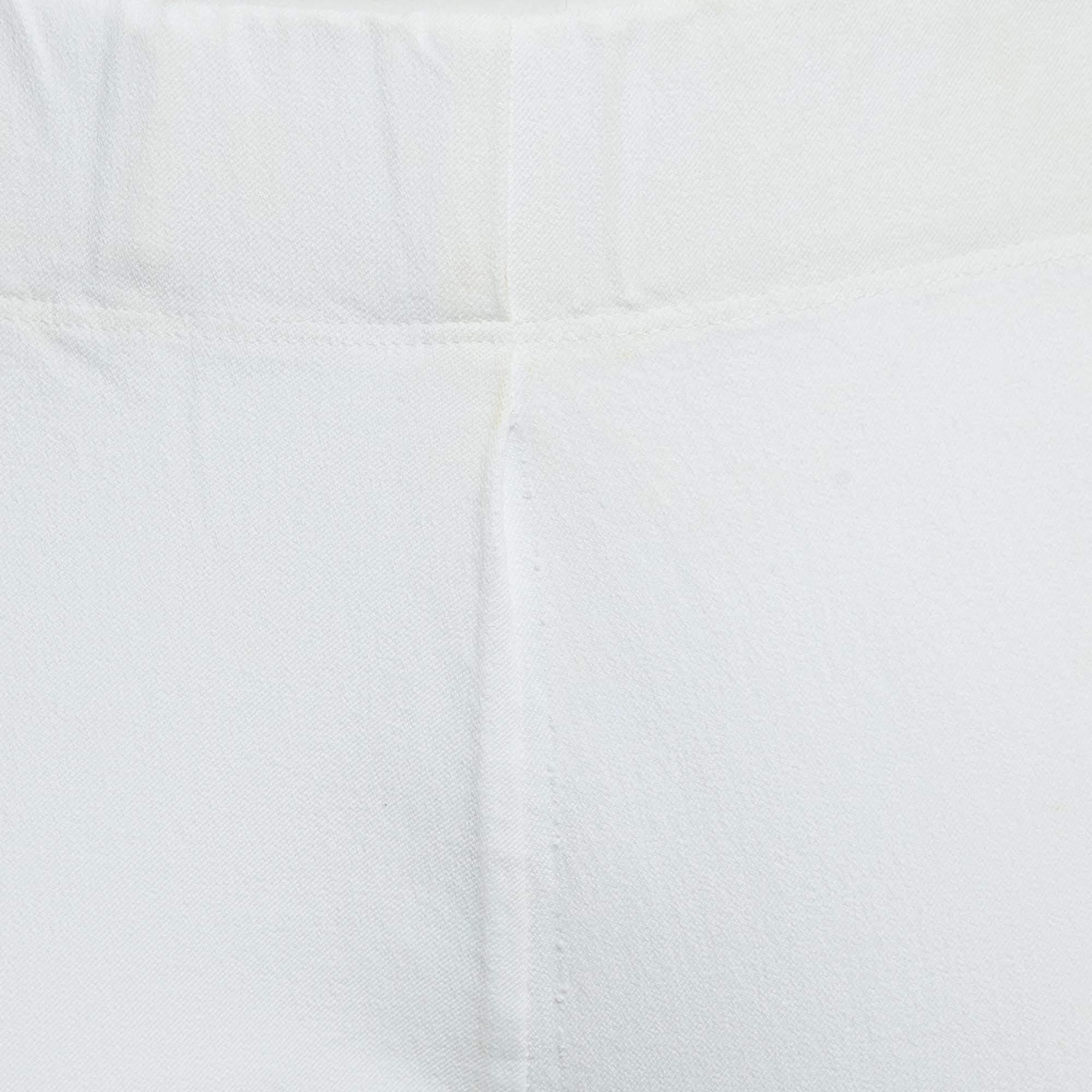 Joseph White Stretch Gabardine Tight Fit Leggings M In Fair Condition In Dubai, Al Qouz 2