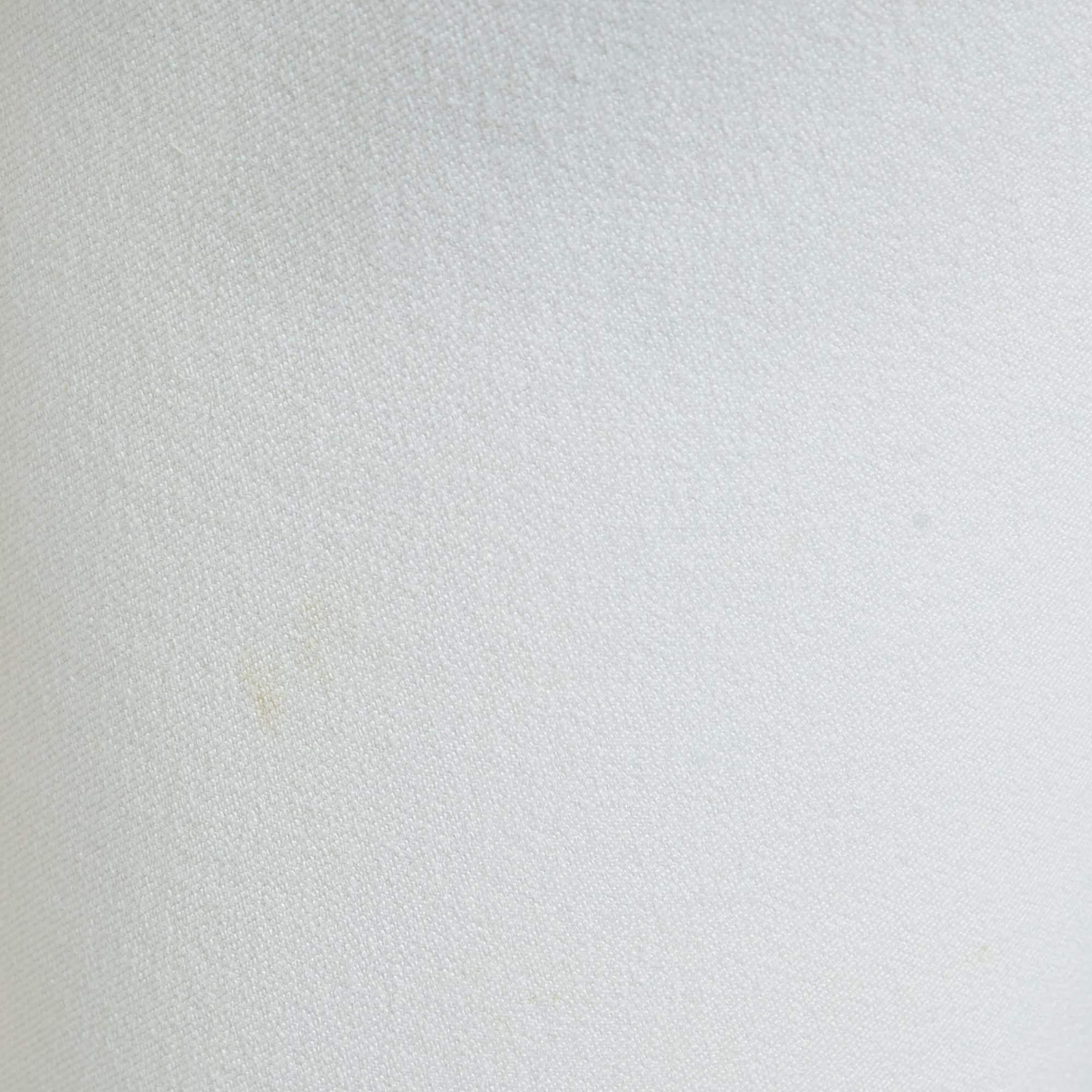 Joseph White Stretch Gabardine Tight Fit Leggings M 2