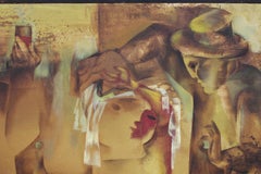 "The Bride" Cubist Figurative Painting