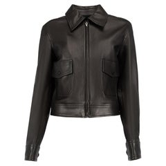 Joseph Women's Black Joanne Satiny Leather Jacket
