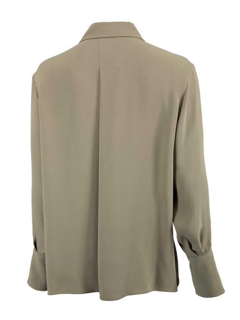 Joseph Women's Khaki Button Up Shirt For Sale at 1stDibs
