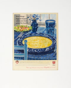 Mid-Century Campbell
s Soup Ad - Hand Drawn Mock-Up