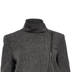 Joseph Bikerjacke aus Tweed mit Reißverschluss in Schwarz (Leinen)