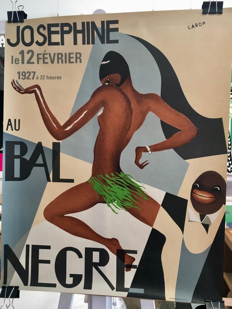 Josephine Baker 'Au Bal Negre' Original Lithograph Vintage French Poster, 1970 In Good Condition In Melbourne, Victoria