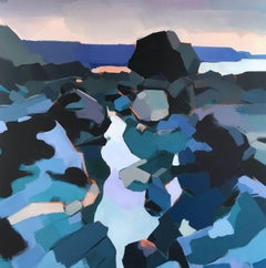 Josephine Clouting, de la mer celtique, peinture originale de paysage marin, art d'affirmation 