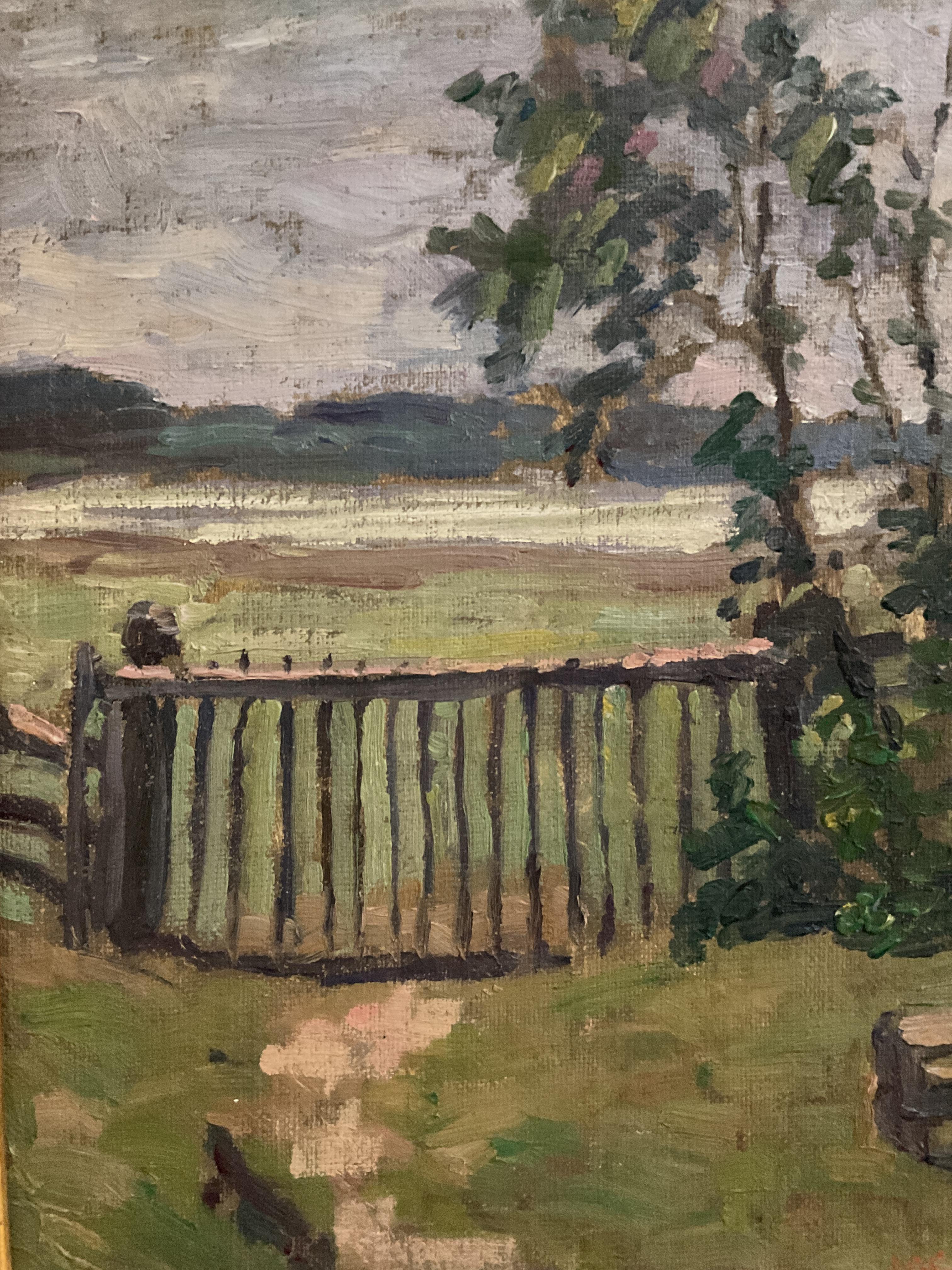 American Impressionist Landscape Painting, JG Cochrane - St Lawrence River Scene For Sale 1