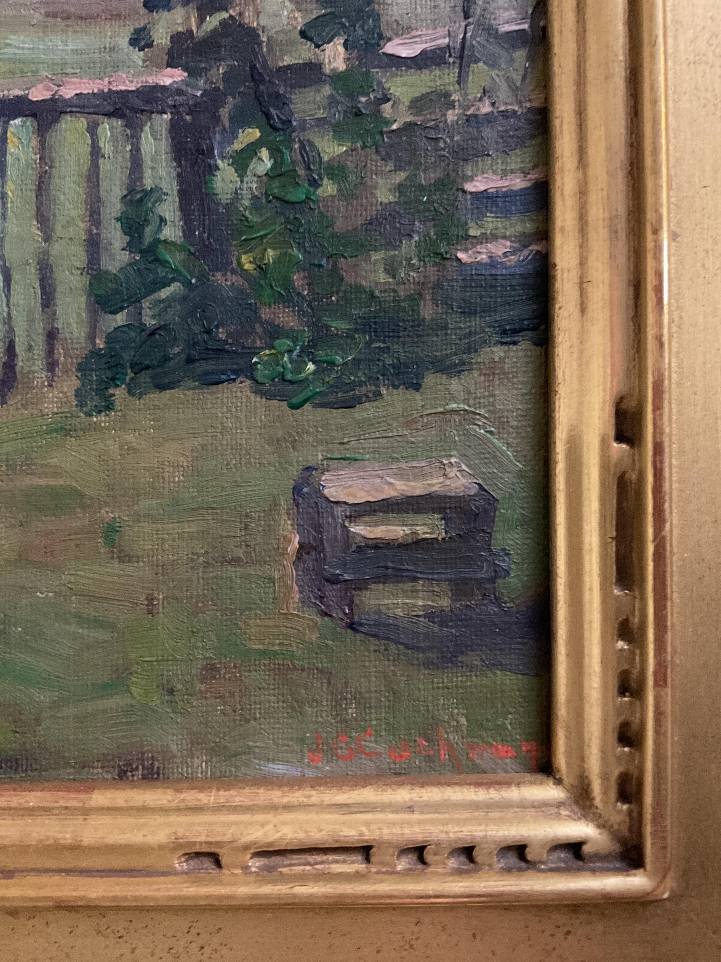 American Impressionist Landscape Painting, JG Cochrane - St Lawrence River Scene For Sale 3