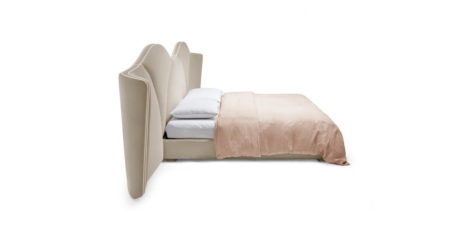Portuguese Josephine L 180 Bed by Munna For Sale