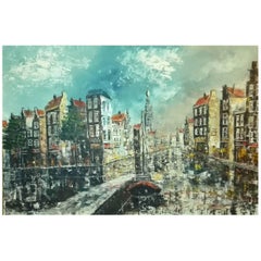 Josephine Margaretha Faber Painting Oil on Canvas Gilded Carved Frame