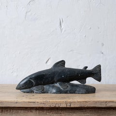 Josephine Nalukturuk Inuit Salmon Carving