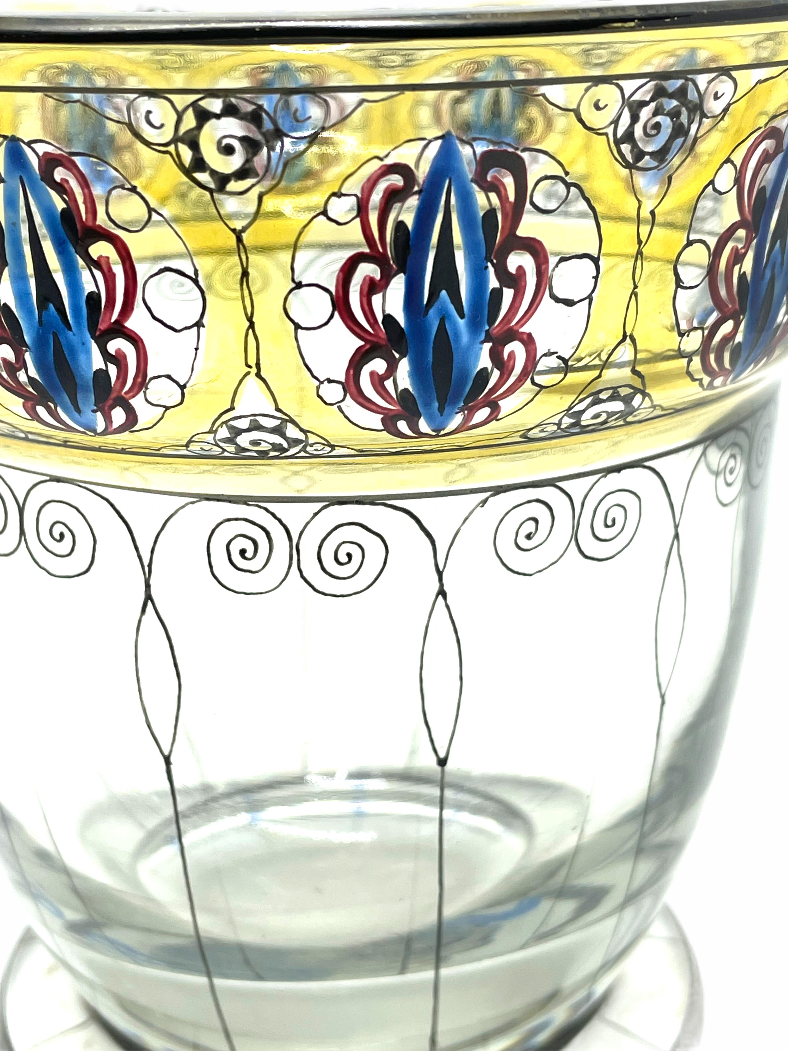 antique moser glass