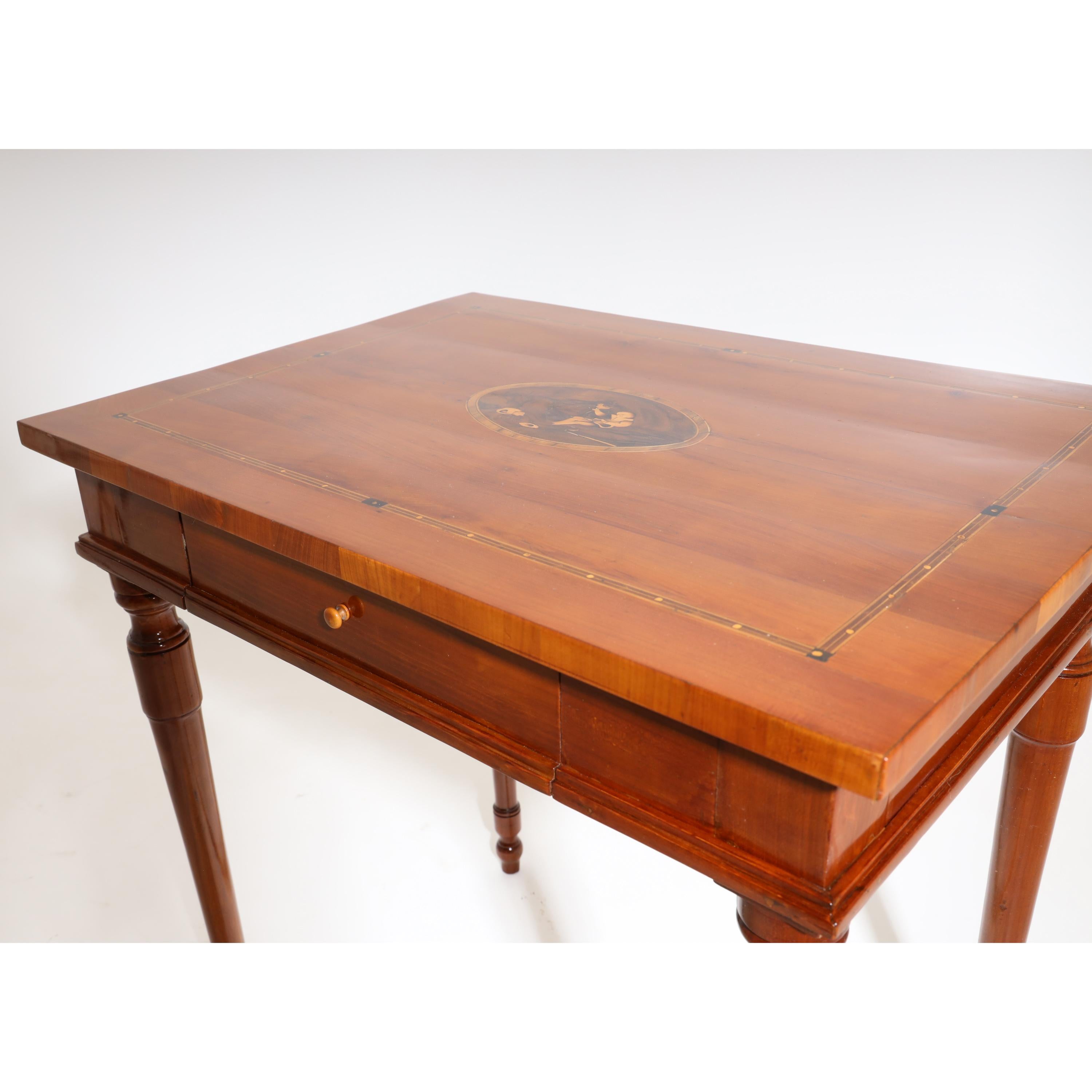 Early 19th Century Josephinian Side Cherrywood Table, Austria, circa 1800