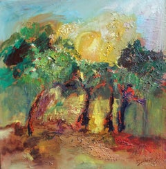 Arte contemporáneo francés de Josette Dubost - Inonde De Soleil