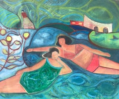 
Dans le creux de la vague #3, 
 by Josette Simon-Gestin, Acrylic Painting